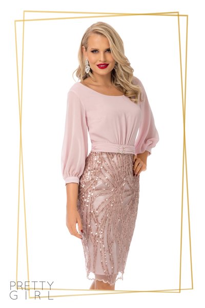 Rochie de seara rose eleganta